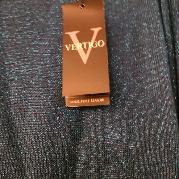 Moroccan Blue sparkly top Very unique sleeves. - Picture 2 of 7